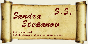 Sandra Stepanov vizit kartica